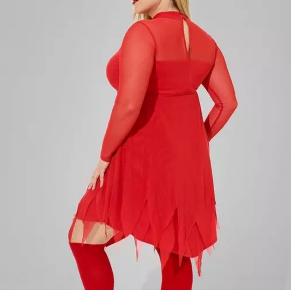 Hanky hem Red Dress Size 1 Torrid NWT - Picture 2 of 3